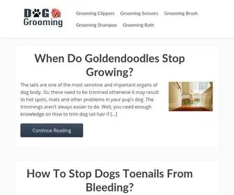 Doghomegrooming.com(Dog Home Grooming Information) Screenshot