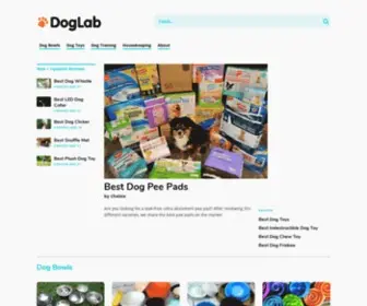 Doglab.com(Dog product testing and reviews) Screenshot