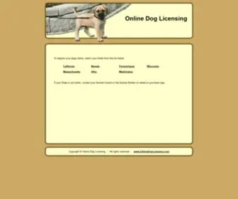 Doglicenses.us(Dog Licensing System) Screenshot