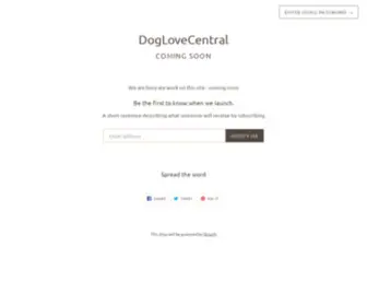 Doglovecentral.com(Create an Ecommerce Website and Sell Online) Screenshot