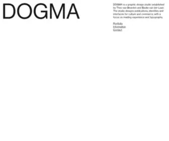 Dogma.eu(DOGMA is a graphic design studio) Screenshot