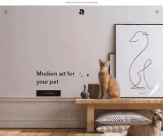 Dogmade.com(Modern art for pets and their humans) Screenshot