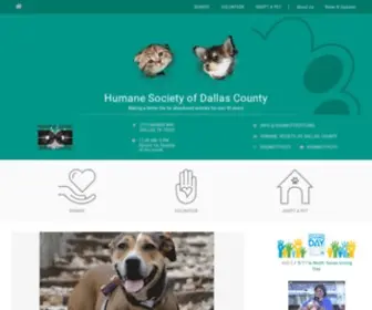 Dognkittycity.org(Humane Society of Dallas County) Screenshot