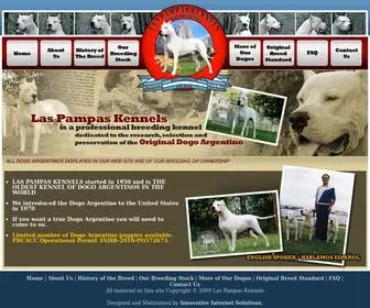 Dogoargentino.com(Dogo Argentino) Screenshot