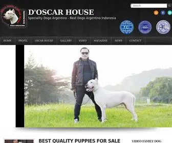 Dogoargentinohollywhite.com(OSCAR HOUSE Speciality Dogo Argentino) Screenshot