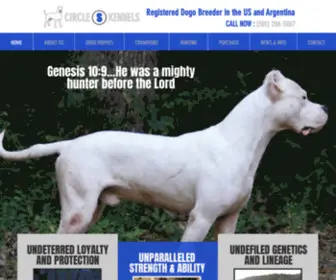 Dogobreeders.com(Dogo Argentino Breeder) Screenshot