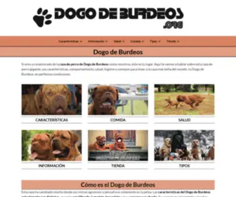 Dogodeburdeos.org(▷ El Perro Dogo de Burdeos) Screenshot