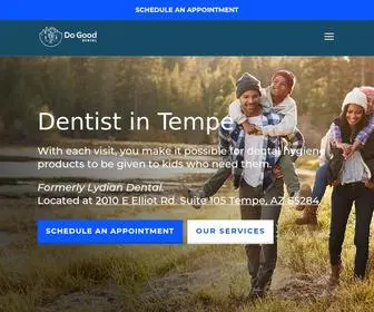 Dogooddental.com(Family Dentist & Orthodontist in Tempe) Screenshot