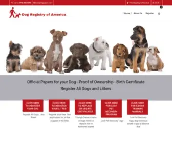 Dogpapers.com(Dog Registry Of America) Screenshot