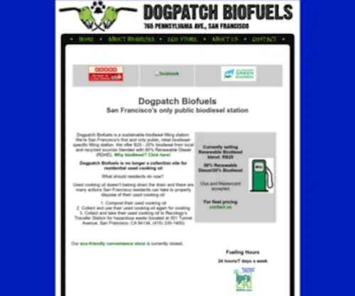 Dogpatchbiofuels.com(Dogpatch Biofuels) Screenshot