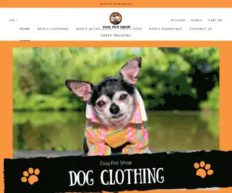 Dogpetshop.ca(Dog Clothes and Accessories) Screenshot