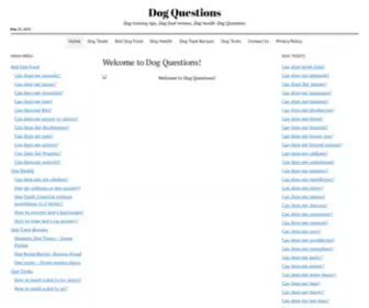 Dogquestions.org(Dog training tips) Screenshot