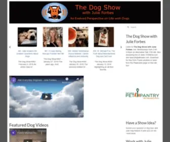 Dogradioshow.com(The Dog Show with Julie Forbes) Screenshot