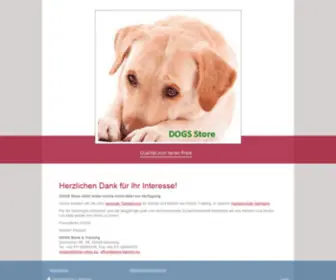 Dogs-Store.eu(Herzlich willkommen im DOGS) Screenshot