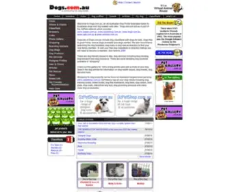 Dogs.com.au(Everything Dogs and Dog) Screenshot