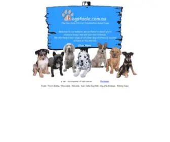 Dogs4Sale.com.au(Your One Stop Site for Information about Dogs) Screenshot