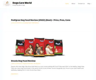 DogscareWorld.com(Dogs Care World) Screenshot