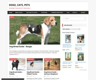 Dogscatspets.org(Dogs, Cats, Pets) Screenshot