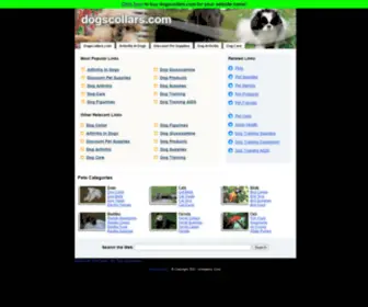 Dogscollars.com(The Leading Dog Collar Site on the Net) Screenshot