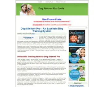 Dogsilencerproguide.com(Dog Silencer Pro Guide) Screenshot