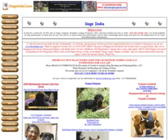 Dogsindia.com(Dogs India) Screenshot