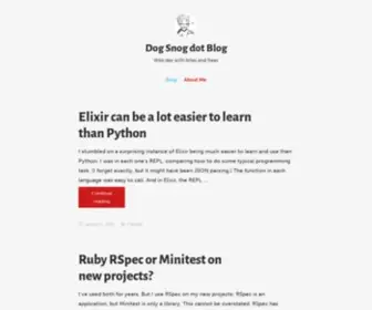 Dogsnog.blog(Web dev with bites and fleas) Screenshot