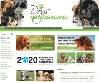 Dogsnz.org.nz(Dogs New Zealand) Screenshot