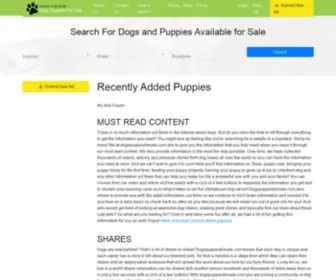 Dogspuppiesforsale.com(Puppies for sale and dogs for sale) Screenshot