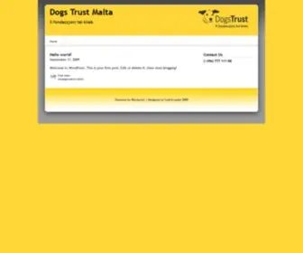 Dogstrustmalta.com(Dogs Trust Malta) Screenshot