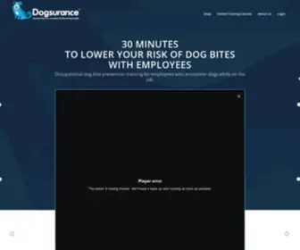 Dogsurance.org(Occupational dog bite prevention training) Screenshot