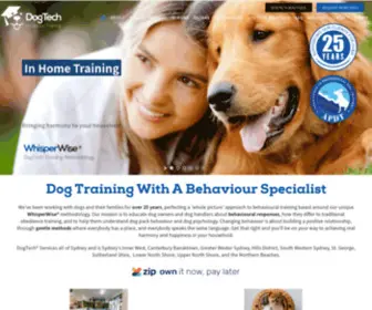 Dogtech.com.au(Dog Training Sydney) Screenshot