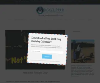 Dogtipper.com(Tips for Celebrating Life with Your Dog) Screenshot