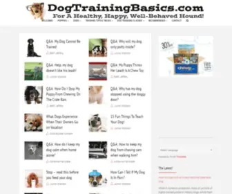 Dogtrainingbasics.com(Dog Training) Screenshot
