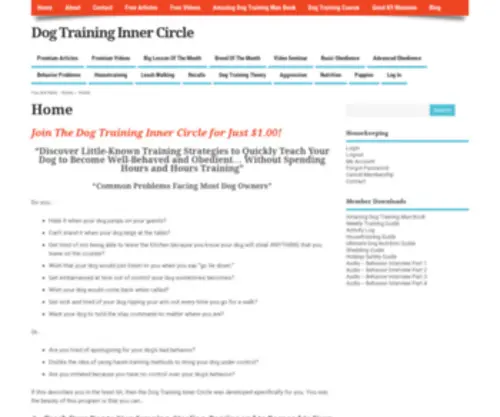Dogtraininginnercircle.com(Dog Training Inner Circle) Screenshot