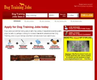 Dogtrainingjobs.com(Dog training jobs) Screenshot