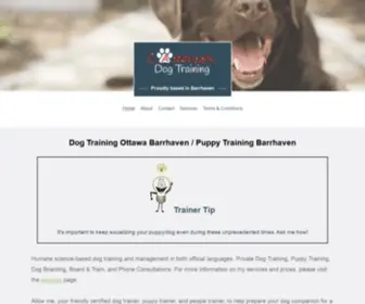 Dogtrainingottawa.ca(Dog Training Ottawa Dog Obedience Training) Screenshot