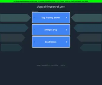 Dogtrainingsecret.com(Dogtrainingsecret) Screenshot