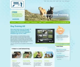 Dogtraininguk.com(Dog Training UK) Screenshot