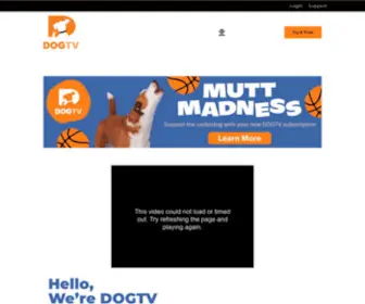 Dogtv.com(Television for Dogs) Screenshot