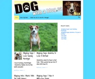 Dogwithablog.ca(Dog With A Blog Says It Really) Screenshot