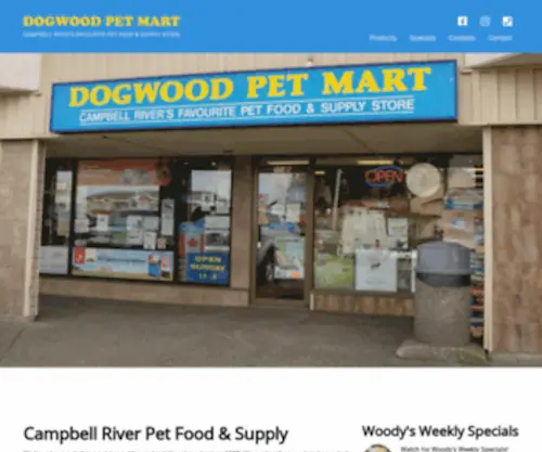 Dogwoodpetmart.ca(Pet Food & Supply Store) Screenshot