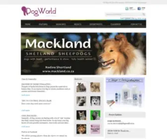 Dogworld.co.za(Dog World SA) Screenshot