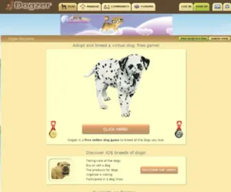 Dogzer.net(Dog game to adopt a virtual dog) Screenshot
