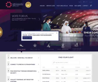 Dohaairport.net(Hamad International Airport) Screenshot