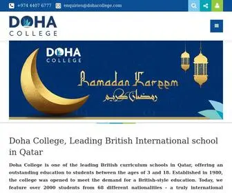 Dohacollege.com(British international School Doha Qatar) Screenshot