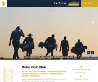 Dohagolfclub.com(Doha Golf Club) Screenshot