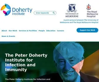 Doherty.edu.au(The Peter Doherty Institute for Infection and Immunity) Screenshot