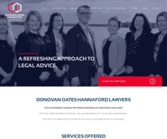 Dohlaw.com.au(Donovan Oates Hannaford) Screenshot