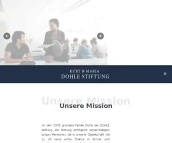 Dohle-Stiftung.com(Kurt und Maria Dohle Stiftung) Screenshot