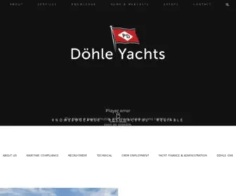 Dohle-Yachts.com(Döhle Yachts) Screenshot